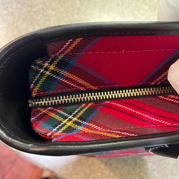 🆕 Dooney & Bourne Tartan Red Plaid Tote Bag - Picture 9 of 15